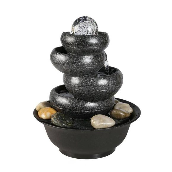  11 2/5” H 5-Tier Relaxation Water Fountain with L - Picture 10 of 10